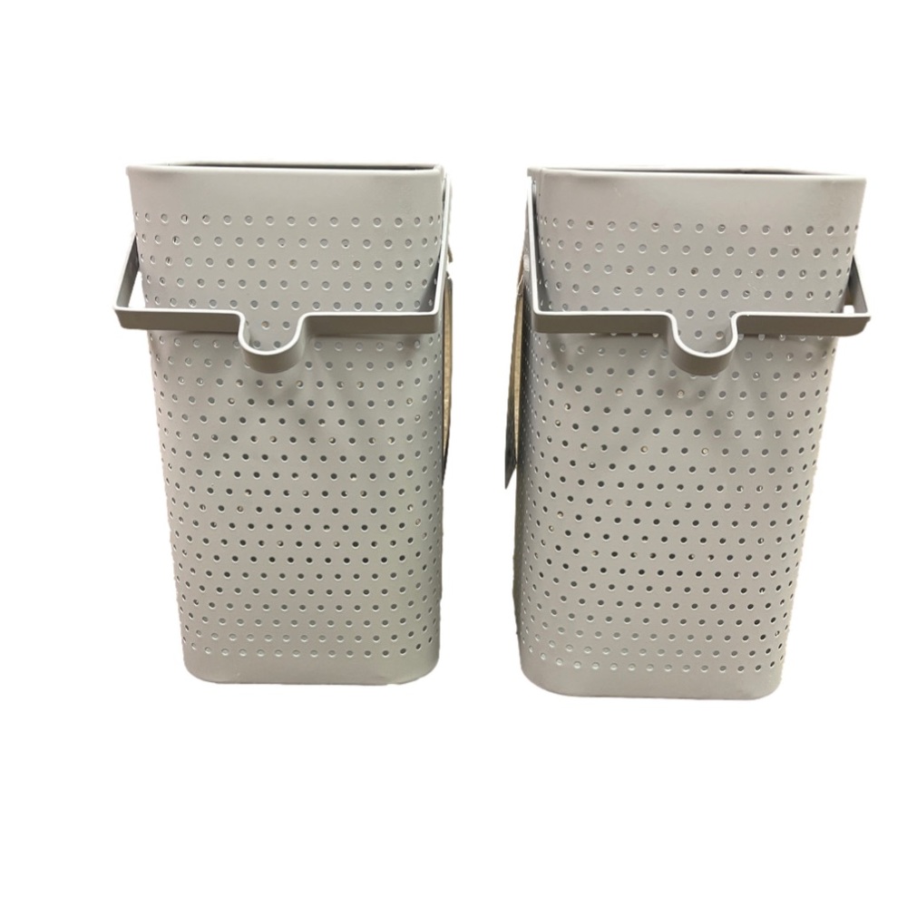 Set of 2 10" Iron Outdoor Lantern Candle Holder